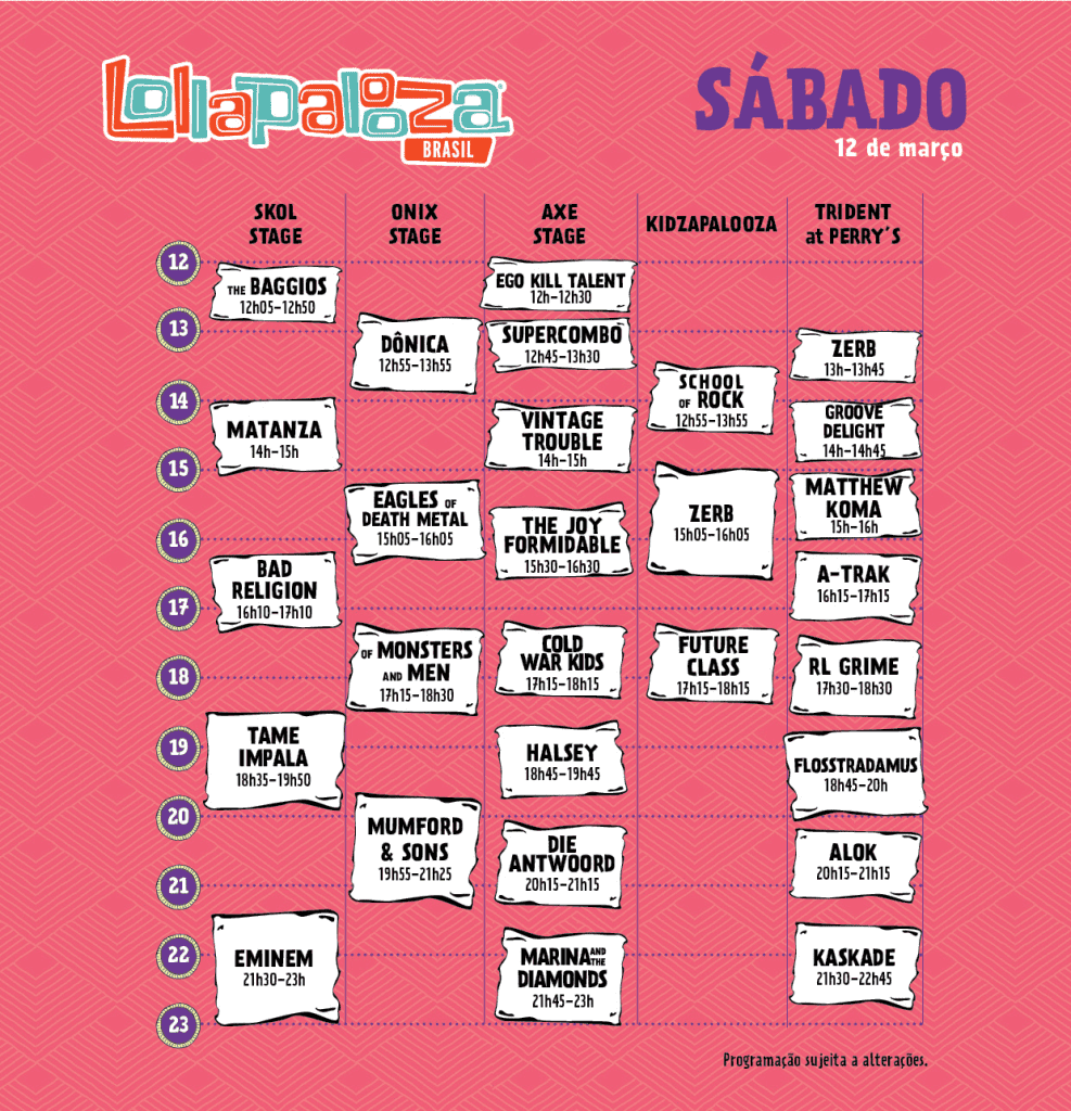 horarios lolla sabado