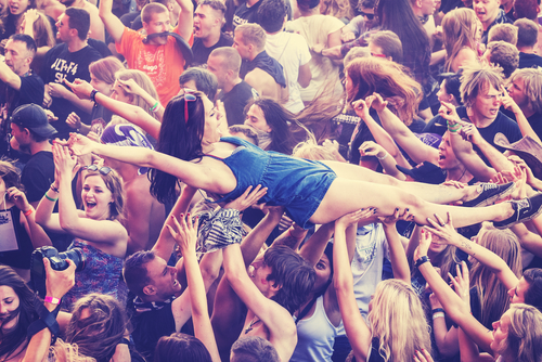 festival crowd