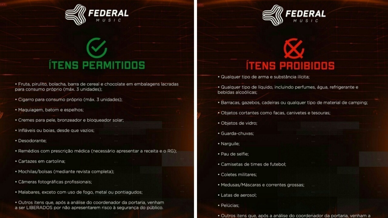 festivais do feriado federal music 2018