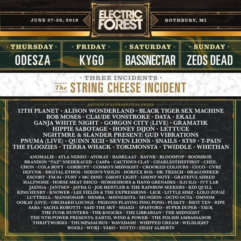 lineups de festivais em 2019