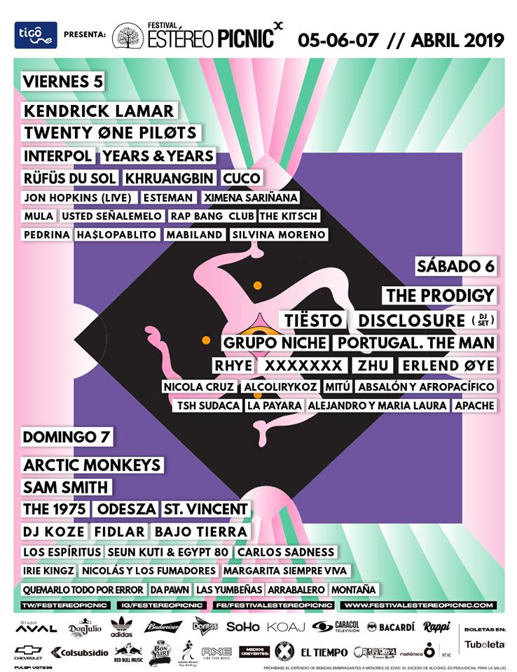 lineups de festivais em 2019