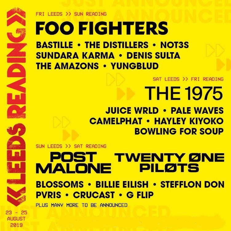 lineups de festivais em 2019