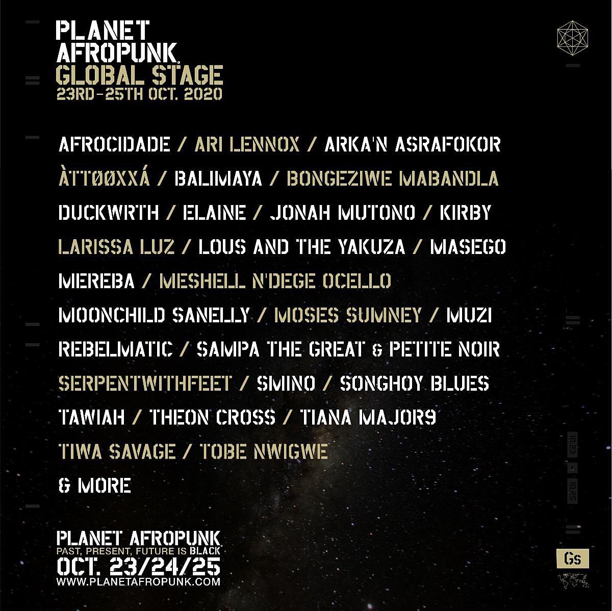 afropunk lineup 2020