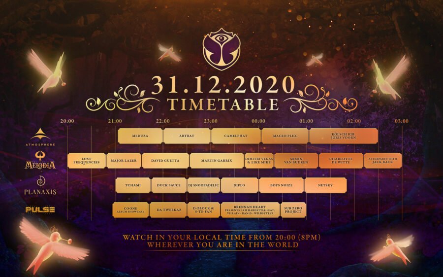programação tomorrowland