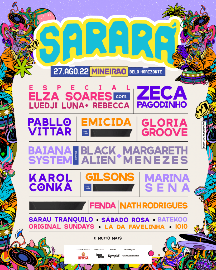 line up sarará 2022