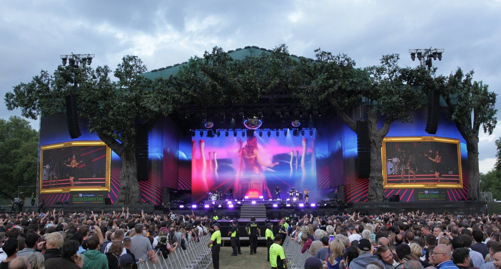 palco do bst hyde park em londres