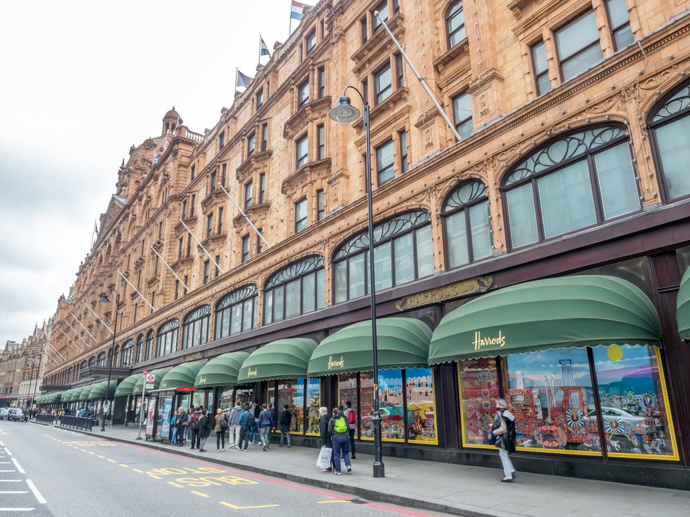 fachada da harrods em londres