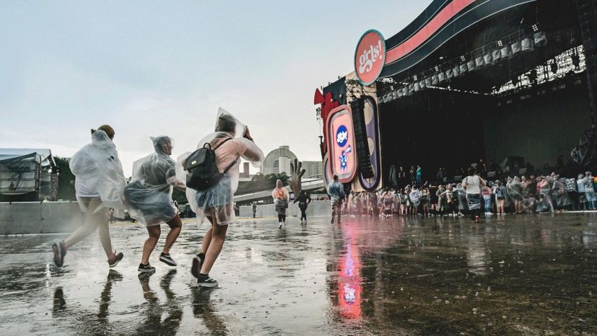 palco do festival grls