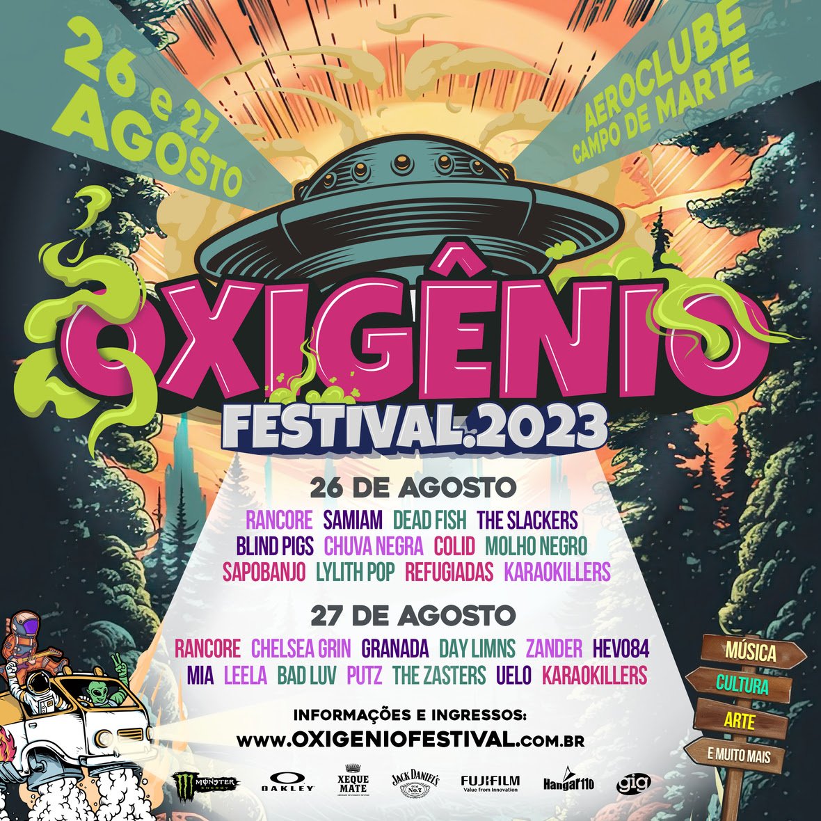 line up oxigenio festival 2023