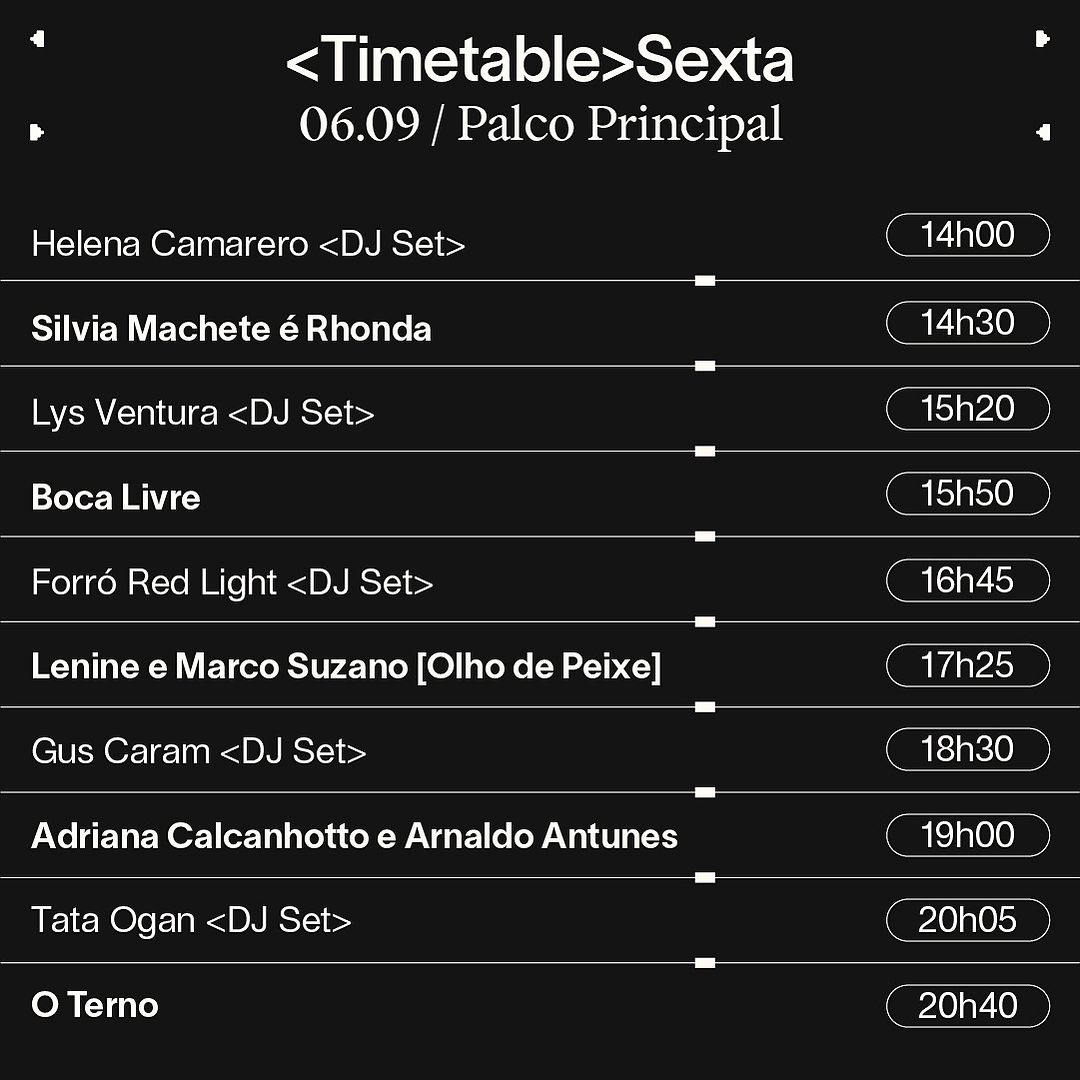 horários coala festival 2024 sexta