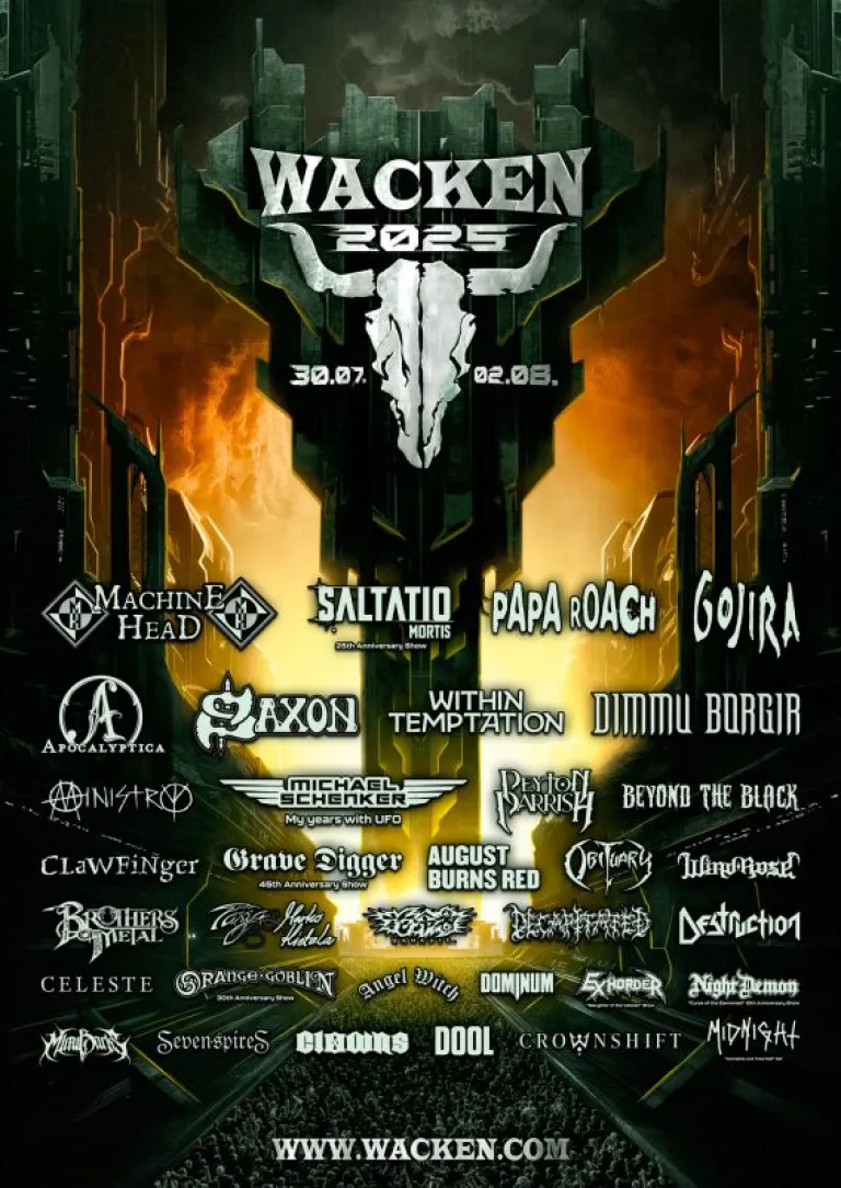 line up wacken 2025