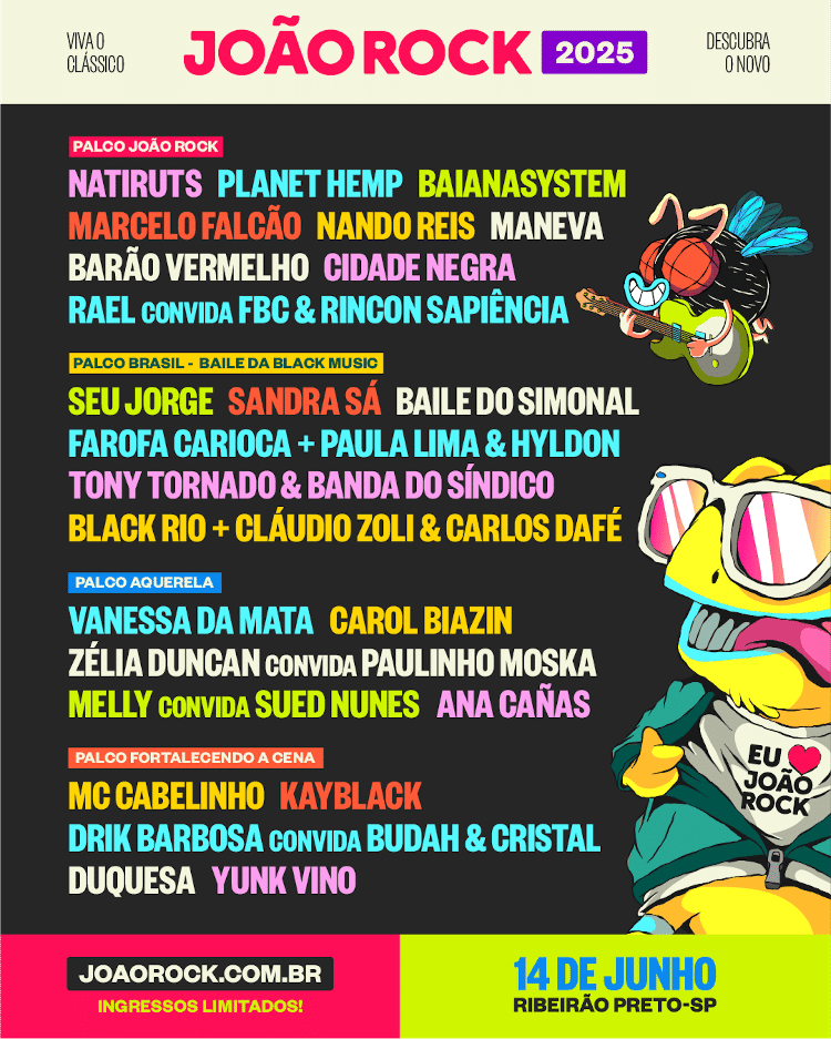 line up joao rock 2025