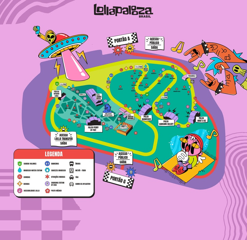 mapa lollapalooza brasil 2025