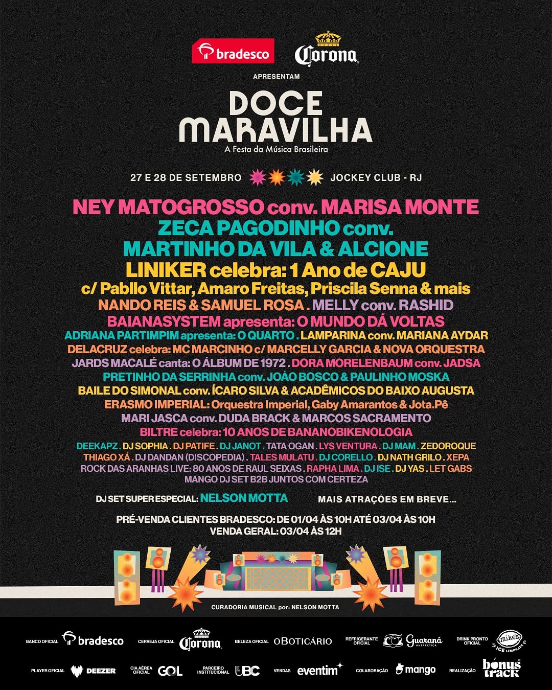 line up doce maravilha 2025