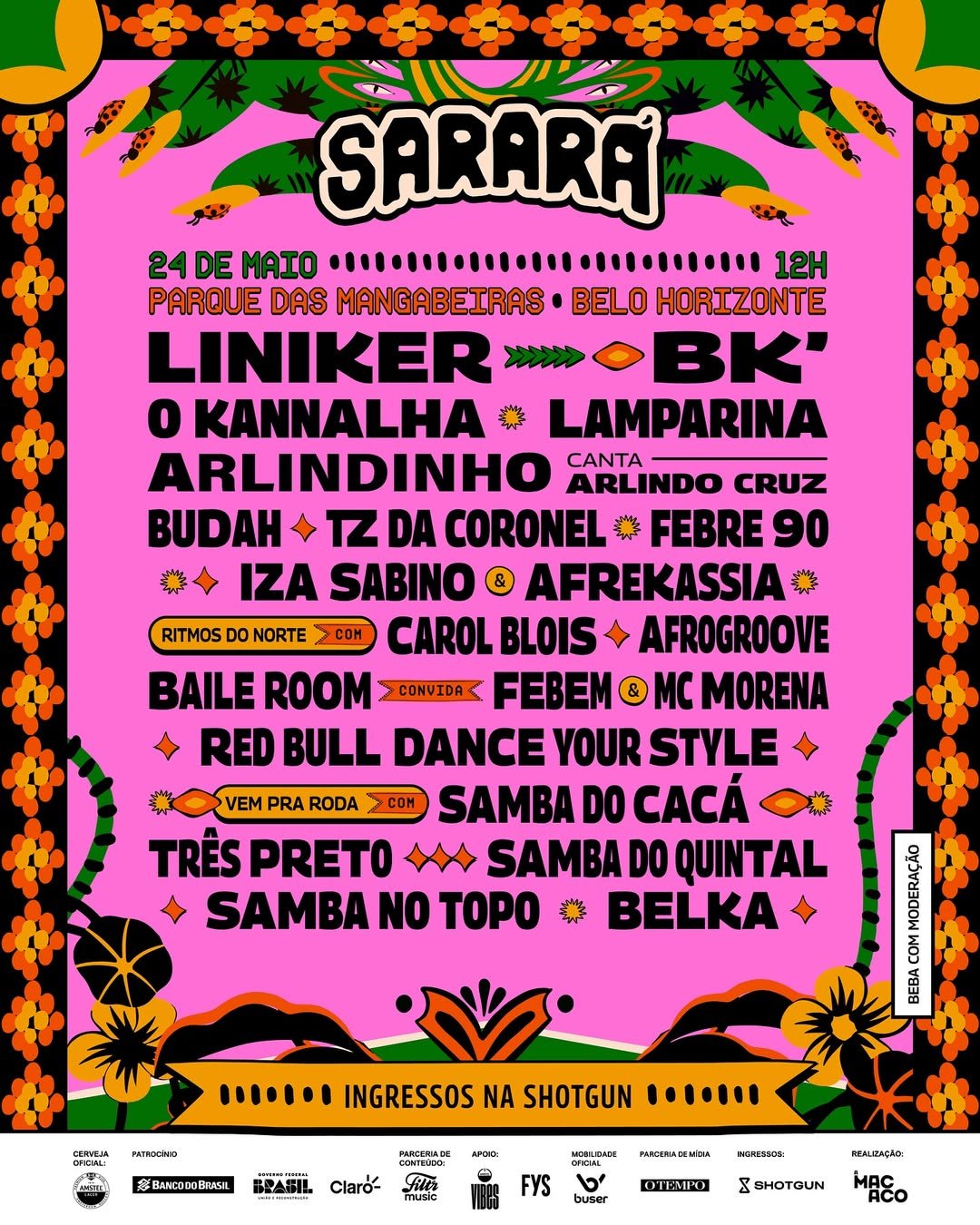 line up sarará 2025