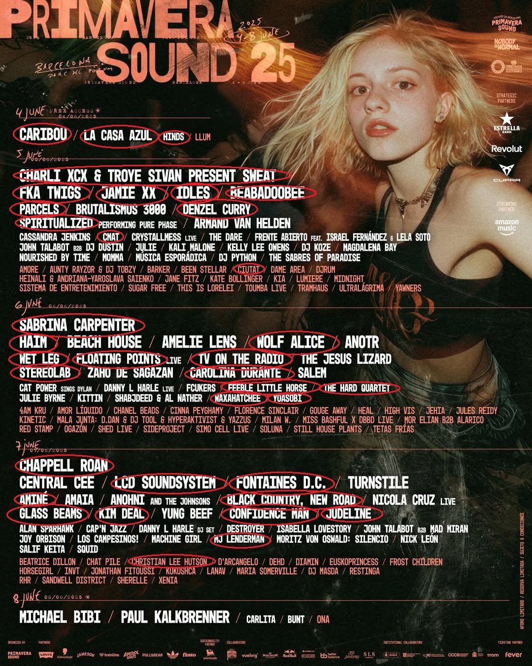lin up primavera sound barcelona 2025 ao vivo
