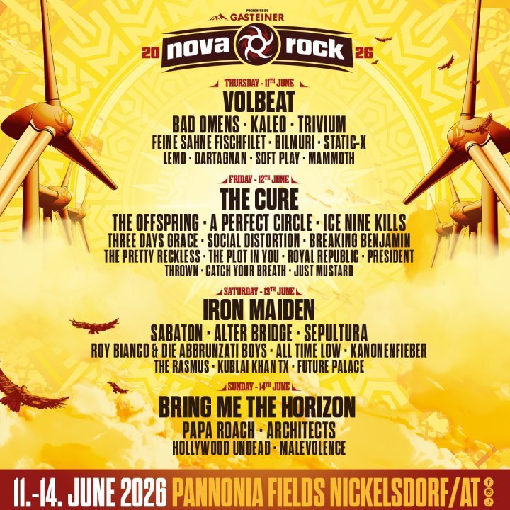 line up nova rock 2026