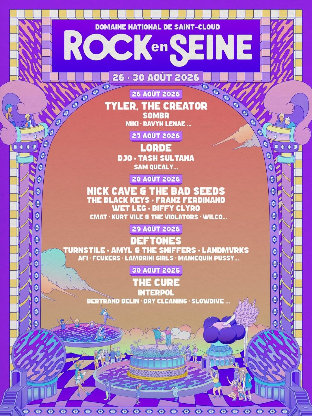 rock en seine line up 2026