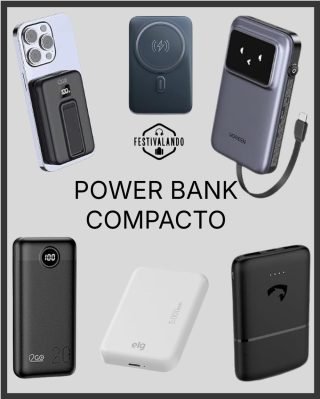 seleção de power banks em tamanho compacto para o rock in rio