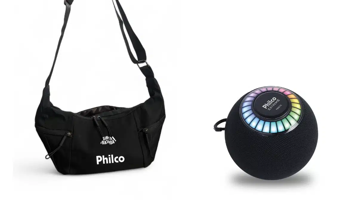 Pochete, caixa de som (Philco)
